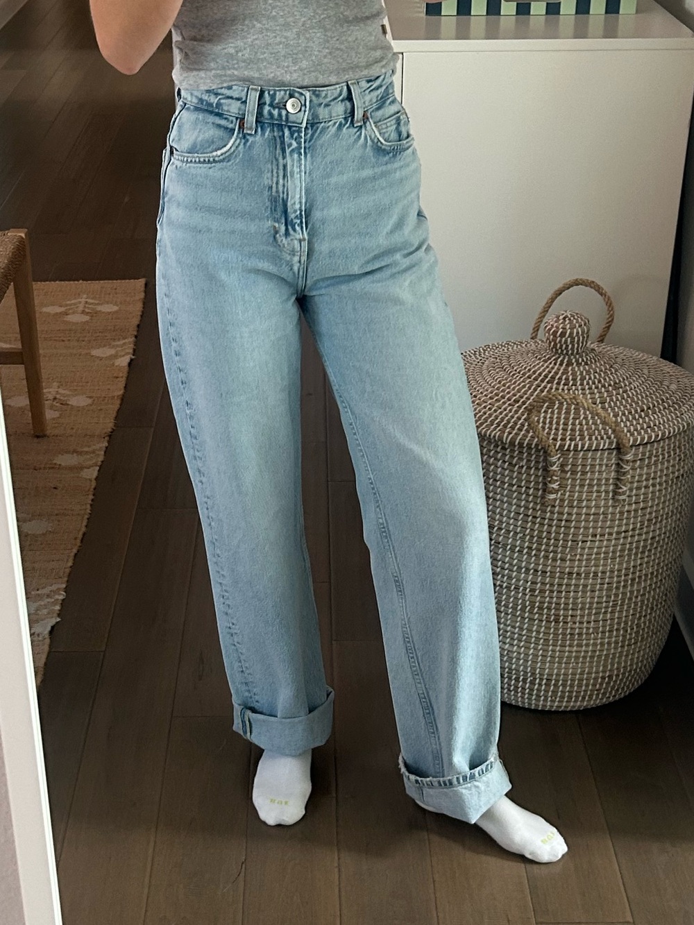 Reformation Light Blue Boyfriend Jeans